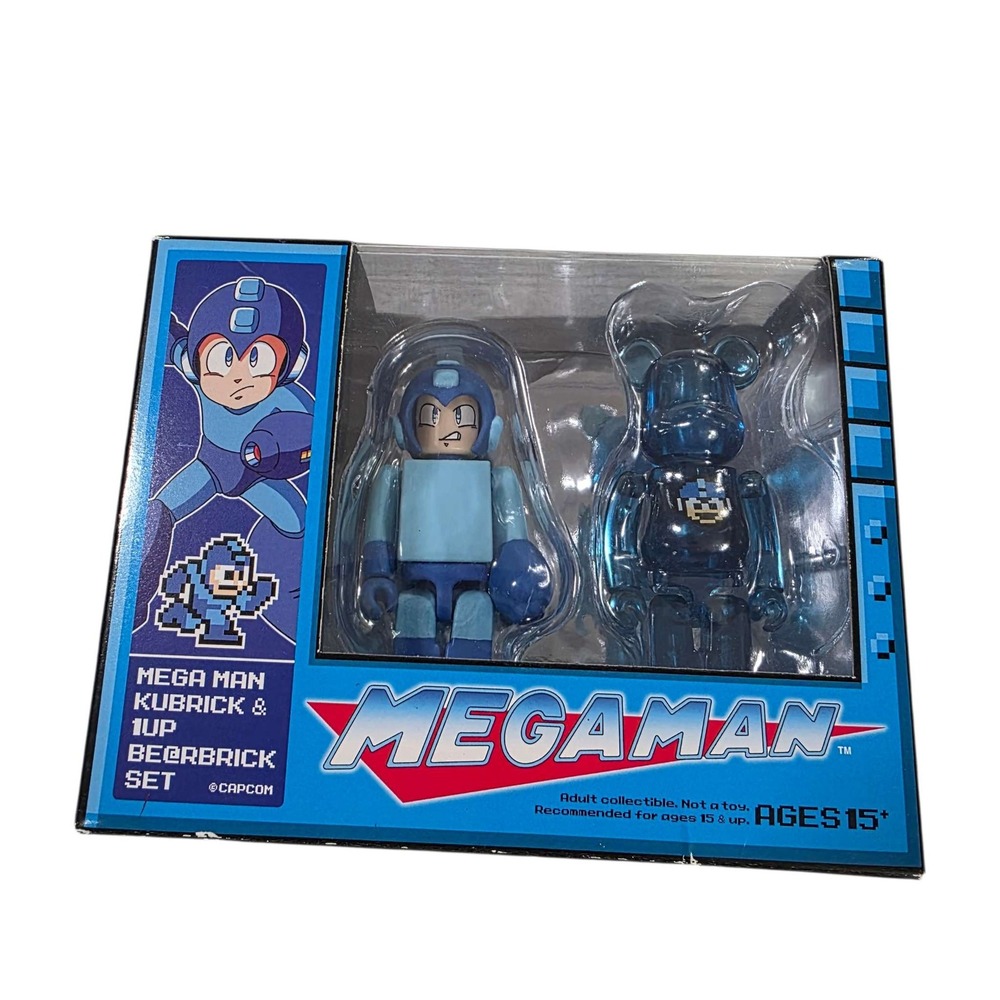 Medicom Toy Mega Man Kubrick &‎ Be@rbrick Set Action Figure Collectible New